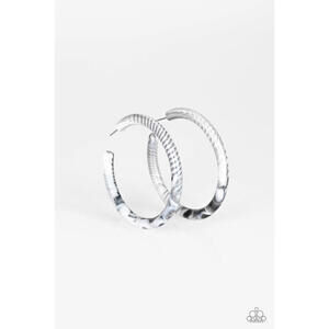 Paparazzi Faux Marble Earrings Womens/Miami Minimalist - White